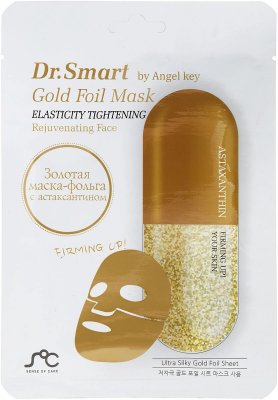 Купить dr. smart (др.смарт) by angel key маска тканевая для лица омолаживающая с астаксантином, 1 шт в Заволжье