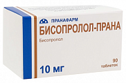 Купить бисопролол-прана, таблетки, покрытые пленочной оболочкой 10мг, 90 шт в Заволжье
