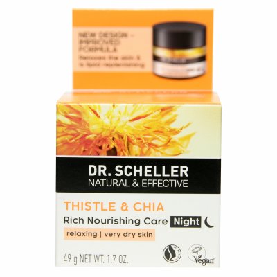 Купить dr. scheller (доктор шеллер) крем для лица особо питательный ночной сафлор и чиа 50мл в Заволжье
