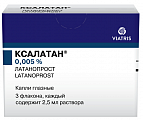 Купить ксалатан, капли глазные 0,005%, флакон-капельница 2,5мл в упаковке 3 шт в Заволжье