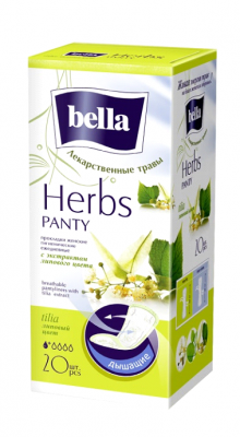 Купить bella (белла) прокладки panty herbes с экстрактом липового цвета 20 шт в Заволжье