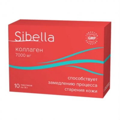 Купить sibella (сибелла) коллаген порошок, пакетики 14г, 10 шт бад в Заволжье