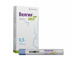 Купить велгия эко, раствор для подкожного введения 0,5 мг/доза 0,5мл шприц в автоинжекторе 4шт в Заволжье