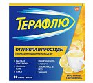 Купить терафлю от гриппа и простуды, порошок для приготовления раствора для приема внутрь, лимонный, пакетики 22,1г, 10 шт в Заволжье