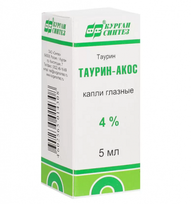 Купить таурин, гл.капли 4% фл/кап 10мл №1 (синтез оао, россия) в Заволжье