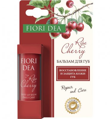 Купить фьери дея (fiori dea), бальзам для губ смягчающий спелая вишня, 4,5г в Заволжье