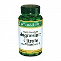 Купить nature's bounty (нэйчес баунти) цитрат магния с витамином в6, таблетки 60 шт бад в Заволжье