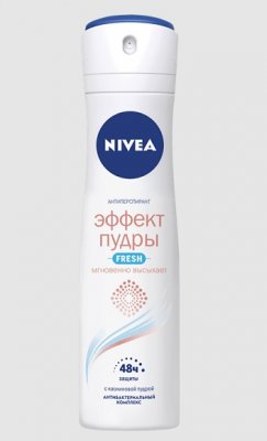 Купить nivea (нивея) део дезодорант спрей эффект пудры fresh, 150мл в Заволжье