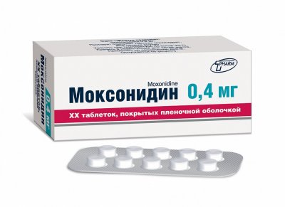 Купить моксонидин, таблетки, покрытые пленочной оболочкой 0,4мг 30 шт в Заволжье