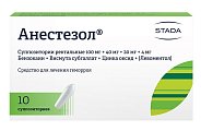 Купить анестезол, суппозитории ректальные 100мг+40мг+20мг+4мг, 10 шт в Заволжье