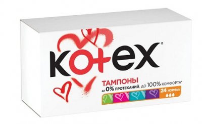 Купить kotex (котекс) тампоны нормал 24шт в Заволжье