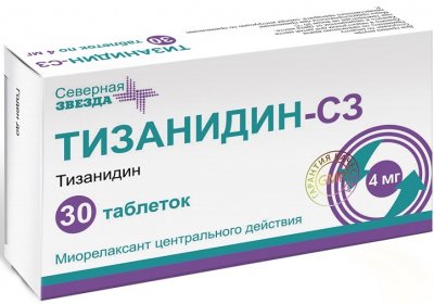 Купить тизанидин-сз, таблетки 4мг, 30шт в Заволжье