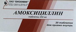 Купить амоксициллин, таблетки 250мг, 20 шт в Заволжье