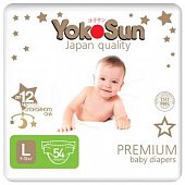 Купить yokosun premium (йокосан) подгузники размер l (9-13 кг) 54шт в Заволжье