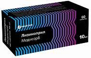 Купить лизиноприл медисорб, таблетки 10 мг, 60 шт в Заволжье