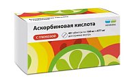 Купить аскорбиновая кислота с глюкозой, таблетки 100мг+877мг, 60 шт в Заволжье