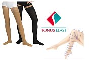 Чулки Тонус эласт медицинские эластичные лечебные 1 класс компрессии размер 3 рост 2 бежевые