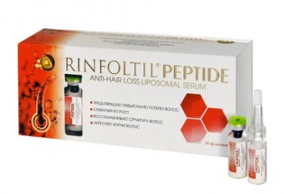 Купить rinfoltil (ринфолтил) пептид липосомальная сыворотка против выпадения волос, 30 шт + дозатор, 3 шт в Заволжье