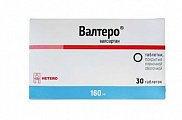 Купить валтеро, таблетки покрытые пленочной оболочкой 160 мг, 30 шт в Заволжье