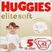 Купить huggies (хаггис) подгузники elitesoft 5, 12-22кг 42 шт в Заволжье