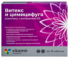 Купить витамир витекс и цимицифуга комплекс с витамином д3, таблетки, покрытые оболочкой массой 165мг 30шт бад в Заволжье