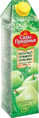 Купить сады придонья сок, ябл. 100% 1л (сады придонья апк, россия) в Заволжье