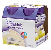 Купить nutridrink (нутридринк) компакт протеин со вкусом ванили 125мл, 4 шт в Заволжье