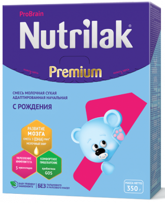 Купить нутрилак премиум 1 (nutrilak premium 1) молочная смесь с рождения, 350г в Заволжье