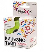 Купить бинт кинезио-тейп kinexib классик адгезивный восстанавливающий светло-зеленый 5х5см в Заволжье
