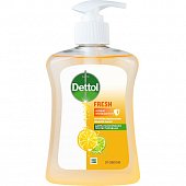 Купить dettol (деттол) мыло жидкое антибактериальное бодрящая свежесть с экстрактом грейпфрута, 250мл в Заволжье