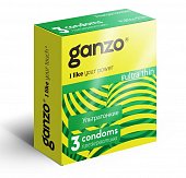 Купить ganzo (ганзо) презервативы ультра твин 3шт в Заволжье