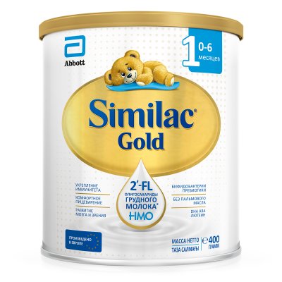 Купить симилак (similac) gold 1, смесь молочная 0-6 мес. 400г в Заволжье