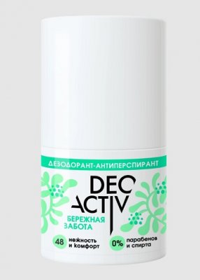 Купить deo active (део актив) дезодорант-антиперспирант шариковый бережная забота, 50мл в Заволжье