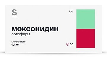 Моксонидин Солофарм, таблетки покрытые пленочной оболочкой 0.4мг 30 шт.