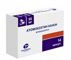 Купить атомоксетин канон, капсулы 60мг, 14 шт в Заволжье