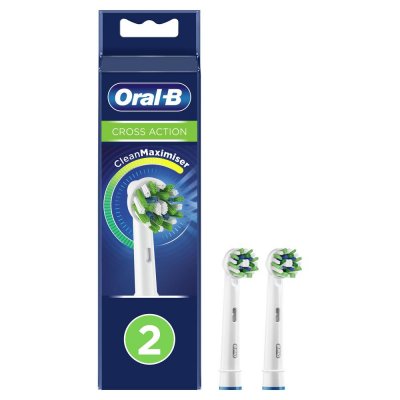 Купить oral-b (орал-би) насадка для электрической зубной щетки crossaction eb50rb, 2 шт в Заволжье