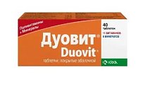 Купить дуовит, таблетки покрытые оболочкой, 40 шт в Заволжье
