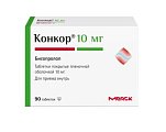 Купить конкор, таблетки покрытые пленочной оболочкой 10мг 90 шт. в Заволжье