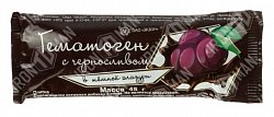 Гематоген с черносливом в темной глазури плитка, 45г БАД