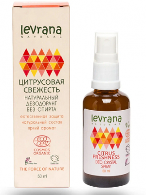 Купить levrana (леврана) дезодорант цитрусовая свежесть, 50мл в Заволжье