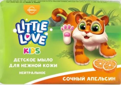 Купить little love (литтл лав) мыло для нежной кожи детское сочный апельсин 90 гр в Заволжье