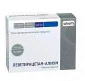 Купить леветирацетам-алиум, таблетки покрытые пленочной оболочкой 500мг, 60 шт в Заволжье