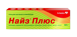 Купить найз плюс, гель для наружного применения 0,25 мг/г+50 мг/г+100 мг/г+10 мг/г, 50 г в Заволжье