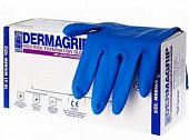 Купить перчатки dermagrip high risk powder free сверхпрочные синие размер m, 50 шт в Заволжье