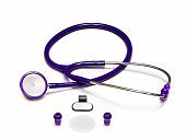 Купить стетоскоп amrus (амрус) 04-ам410 premium медицинский двухсторонний терапевтический, фиолетовый в Заволжье