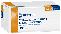 Купить урсодезоксихолевая кислота-вертекс, капсулы 250мг, 100 шт в Заволжье