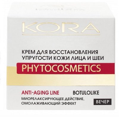 Купить kora (кора) крем для восстановления упругости кожи лица и шеи с эффектом ботокса 50мл в Заволжье
