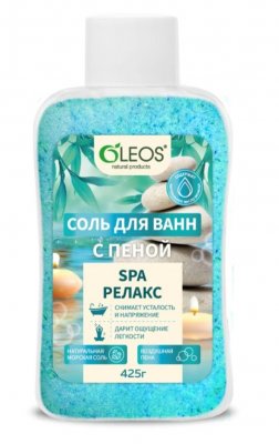Купить олеос соль для ванн с пеной "spa релакс" 425г в Заволжье