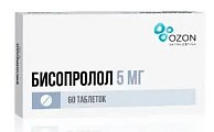 Купить бисопролол, таблетки, покрытые пленочной оболочкой 5мг, 60 шт в Заволжье