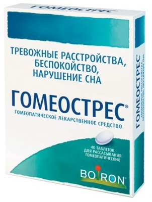 Купить гомеострес, таблетки для рассасывания гомеопатические, 40шт в Заволжье